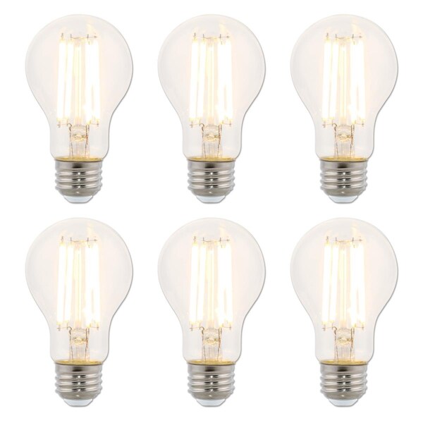 Westinghouse Bulb LED Dimmablemable 10W 120V A19 Filament 2700K Clear E26 Med Base, 6PK 5255020 - main